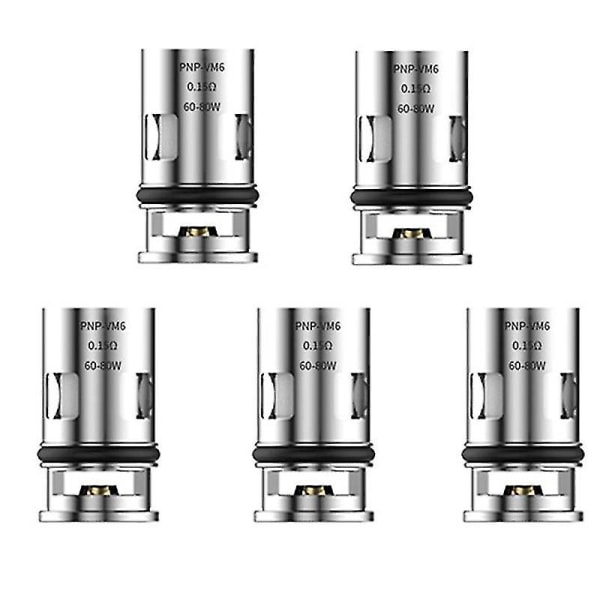 10 stk PNP Fordampererstatningscoil VM6 0,15 Ohm PnP Coil for DRAG X/DRAG Max /ARGUS Pro /ARGUS X /ARGUS GT Silver