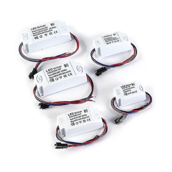 3w 7w 12w 18w 24w power ohjainsovitin muuntaja kytkin led-valoille 18-24W