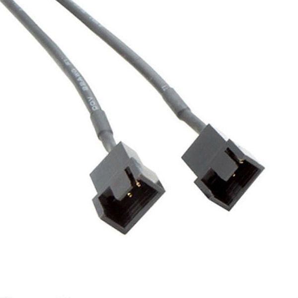 USB till 3-pin / 4-pin PWM 5V USB-kabel för fläkt med hylsor, adapterkabel för chassifläkt Svart
