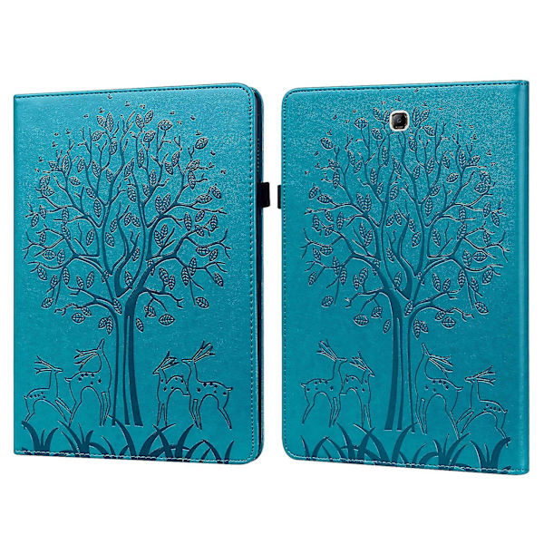 Samsung Galaxy Tab A 9.7 T550 / T555 Nahkainen Tablettikotelo Blue