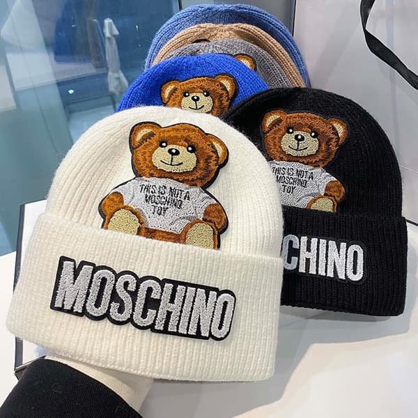 Moschino Mærkehat M (54-58cm) White