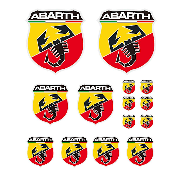 Fiat Abarth Scorpion -logomerkki auton ja moottoripyörän kilpa- ja viritysdekalit PVC-tarrat