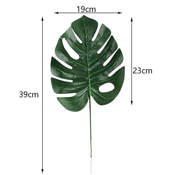 24 kpl 2 erilaista trooppista kasvia palmunlehtiä keinotekoisia palmunlehtiä tekolehtiä havaijikilpikonnan lehtiä