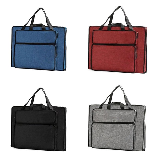 4k/8k Art Portfolio Bag Vanntett Art Shoulder Bag Tegnebrett Bag Gift Blue 4K