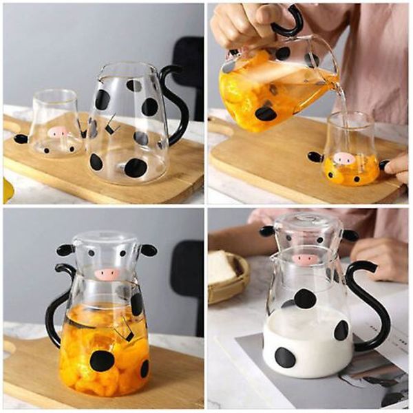 Ko Kande Karaffel Sæt, Glas Karaffel Kande Med Glas Krus