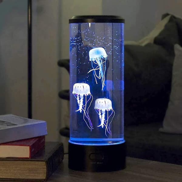 [LCS] LED-manetlampe med kuleform, USB-drevet, med 3 kunstige lysende maneter