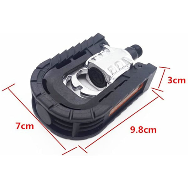 1 par / 2 stk cykelpedaler, foldecykelpedaler i aluminium, skridsikre MTB-pedaler, flade cykelpedalsæt med reflektorer, cykeltilbehør (9/16 tommer) As shown As shown