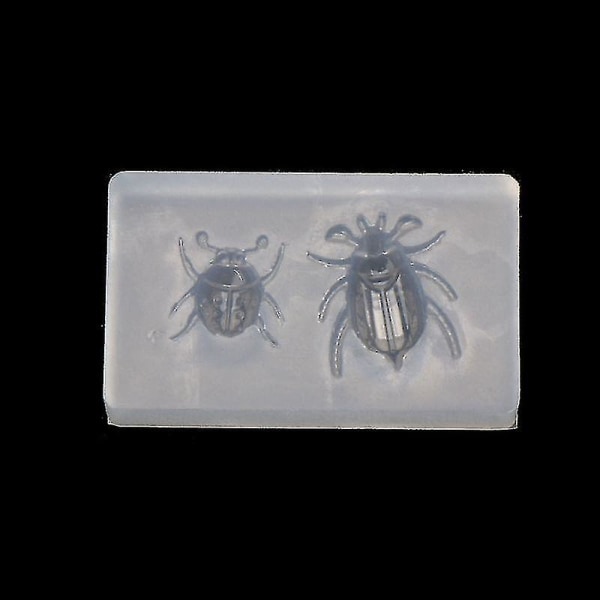 Søt Ladybug Beetle Anheng Insektharpiks Silikonform Verktøy for å lage smykker