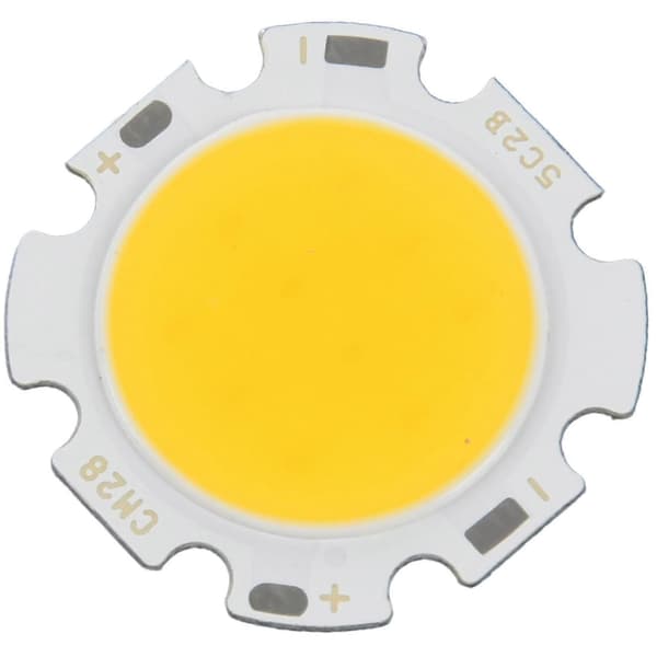 4x 5w Chip Light Round Cob Super Bright Led Light Led Lamp Bulbs Varmvit Dc15-17v-yuyu
