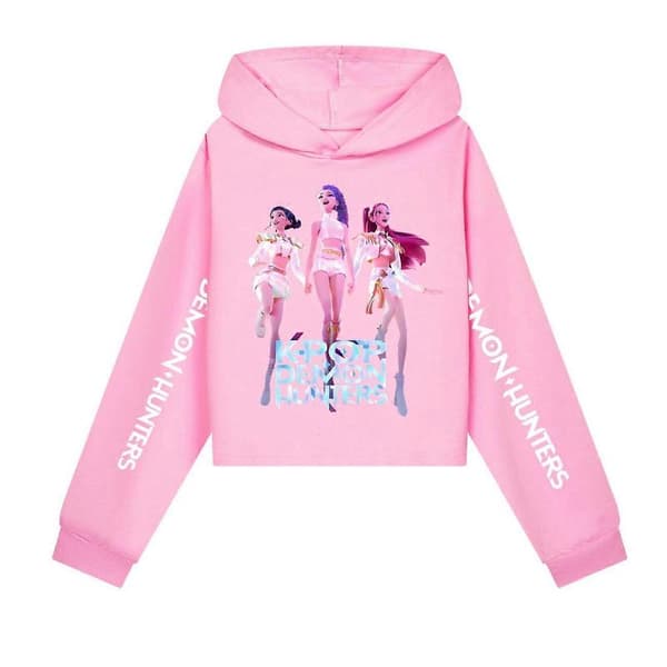 Kpop Demon Hunters Hettegenser for jenter - HUNTRX Genser[JUN] 110