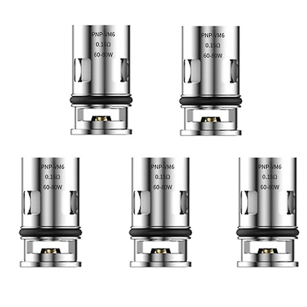 PNP Fordamper Udskiftningsspole VM6 0,15 Ohm PnP Spole til DRAG X/DRAG Max /ARGUS Pro /ARGUS X /ARGUS GT 5 stk.