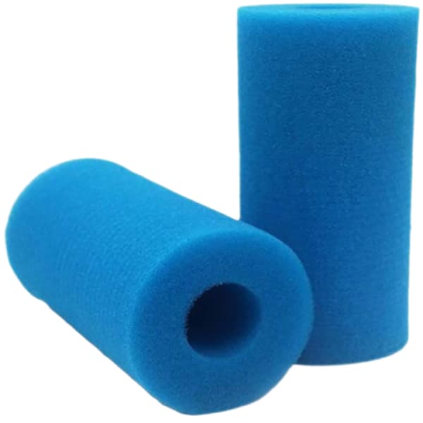 Type A filtersvamp, bassengfilterskum, gjenbrukbart vaskbart bassengfilter, patronfilter, gjenbrukbart Intex spa-filter, 2 stykker