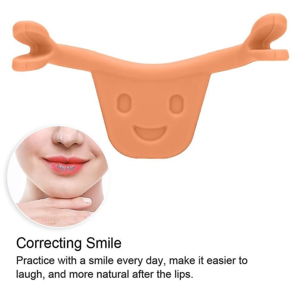 2-pack Personlig Ansiktstränare, Smile Beauty Exerciser Facial Smile Maker Tränare Formande Muntränare För Muskler Stretching Lyftande Träning Läppar T