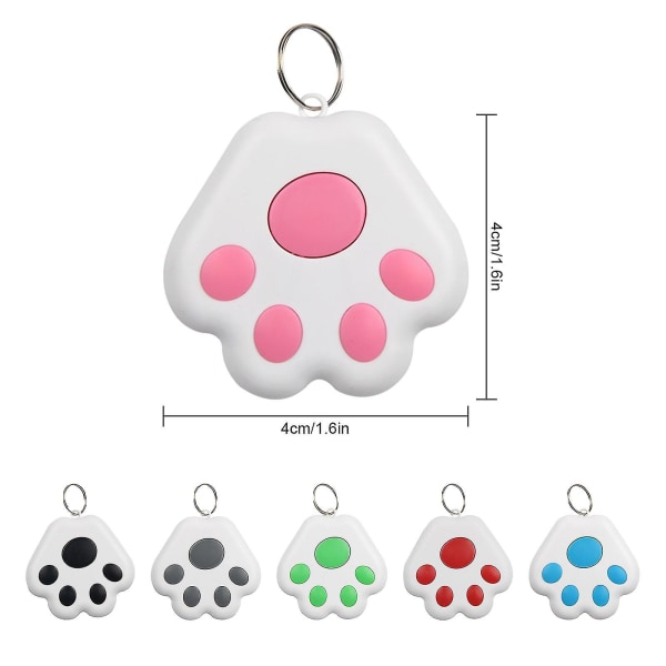 GPS Tracker Hund Kat Kæledyr Mini Tag Smart Finder Locator Nøgle Bluetooth Sporingsenhed