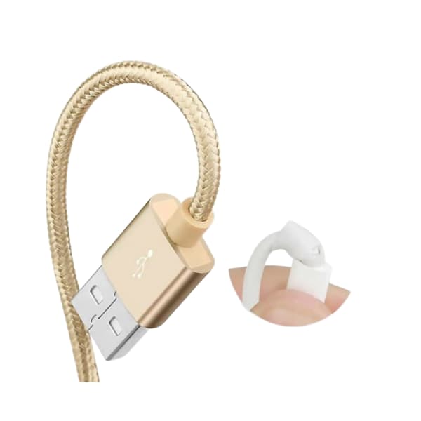 3-pakning 2m 2a hurtigladekabel ladekabel nylon kompatibel med Apple iPhone