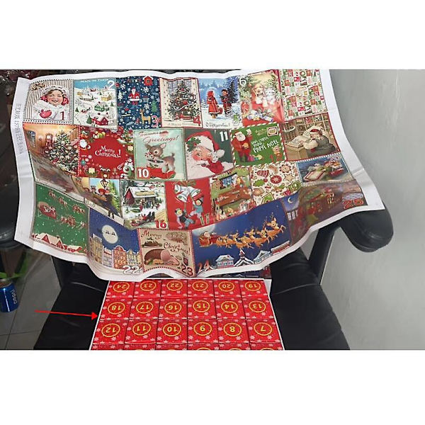 Adventskalender Puslespill 2024 - Juletelling Puslespill Adventskalender - 24 Dagers Juletelling Puslespillsett 1000 Brikker DIY Retro Puslespill Jul
