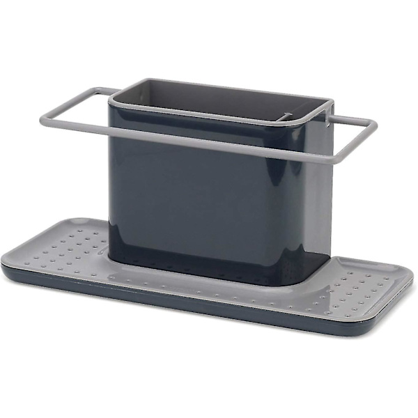 Organizer For The Sink, Large - Dark Grey, Vit/grön