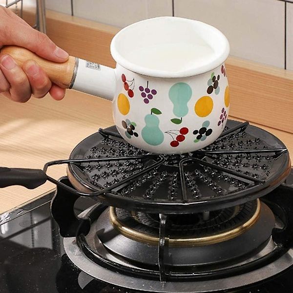 Värmediffusorplatta Flamreducerare Emali Flammskydd Sjudring Griddle Värmeisolering Värmebändare