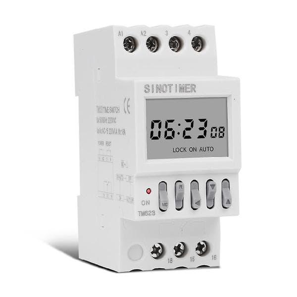 Digitalt astronomisk timerrelæ indendørs timer med astronomisk ur 220V