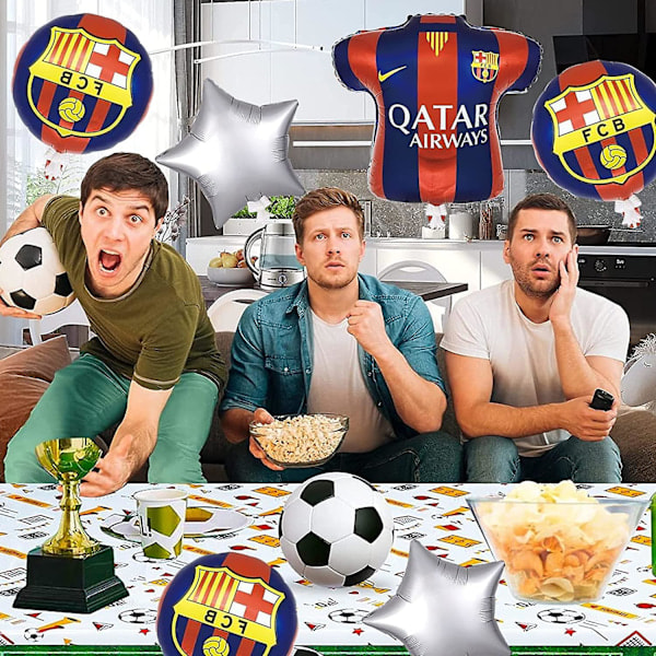5 stk fotballballonger i folie for VM