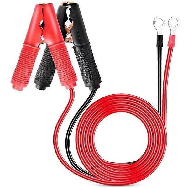 2 stk 30A krokodilleklemme 12v 24v billader 1m startkabel
