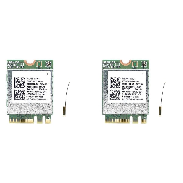 2x Rtl8821ce 802.11ac 1x1 Wi-fi+bt 4.2 Combo Adapter Card 915621-001 Wireless Netowrk Card For Prob