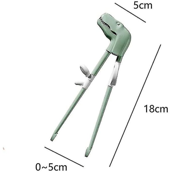 2-pak Dinosaur Børn Lærende spisepinde Træningsspisepinde Nem at bruge Korrekte Børn Lærer spisepinde Børn Begyndere