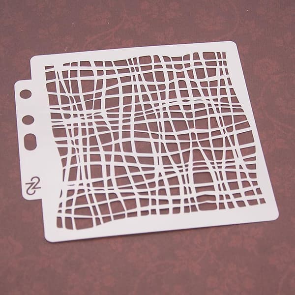 Net Design Stencil Skabelon Maleri Scrapbooking Prægning Stempling Album Kort