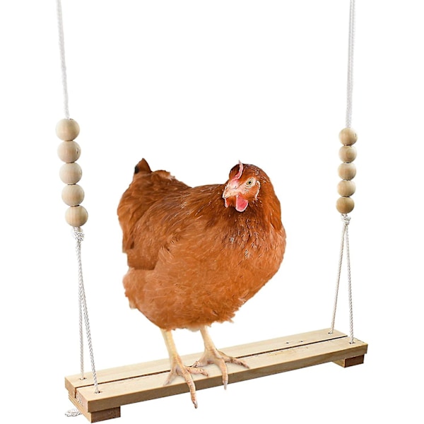 Chicken Swing Toy For Coop Natural Safe Puiset tarvikkeet . Suuret kestävät ahventikkaat siipikarjalle juoksevat kukkot kanat poikaset Lemmikkipapuukaijat ara Entertai