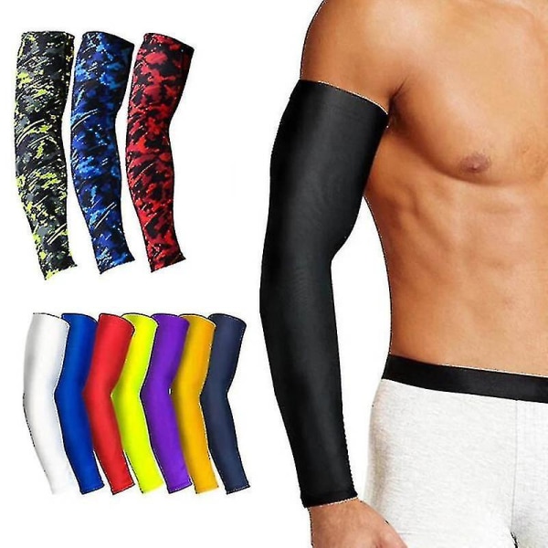Breathable, Quick-drying, Uv-resistant, Running Arm Sleeves, Basketball Elbow Pads, Fitness Arm Pads