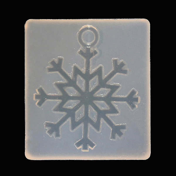 Silikonform Snöflinga DIY Hantverk Smyckestillverkning Hänge Epoxiharts
