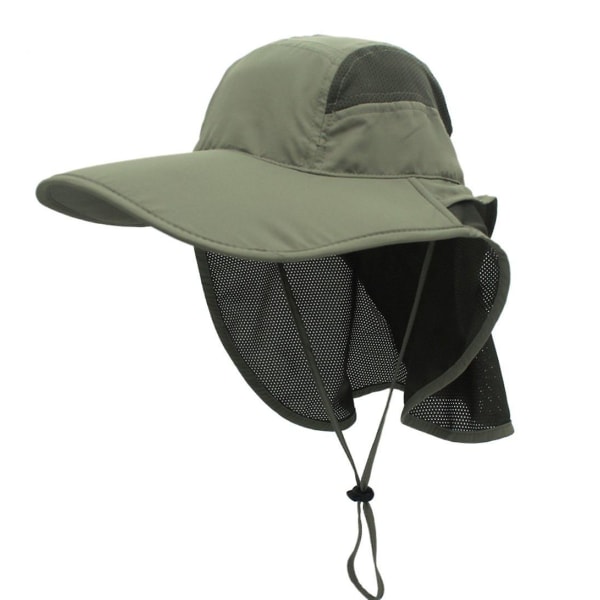 Solhatt Herre Dame Upf 50+ Utendørs Uv Sommerlue Med Nakkebeskyttelse Vandring Fiskerhatt Strand Sammenleggbar Safari Bush Hats Nettinghatt