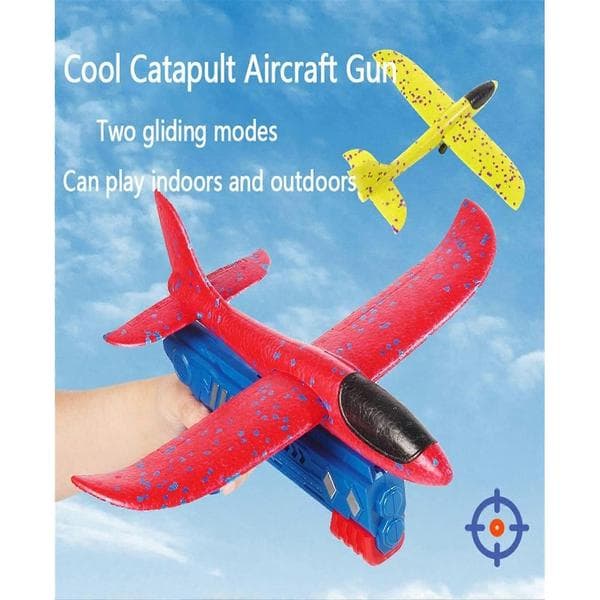 Flygplanspistol Flygplansleksak Katapult Utomhus Flygande Launcher Utomhusleksaker