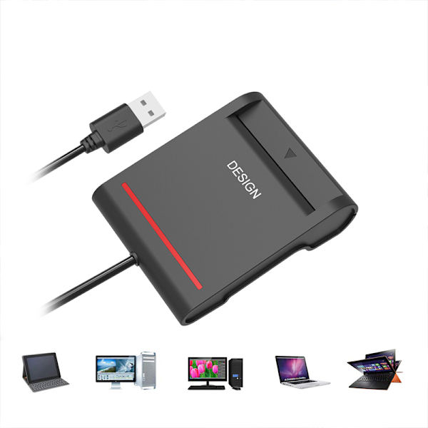 USB Elektronisk ID-kortläsare, ID-kortläsare för personlig identifiering, Kompatibel med FIPS 201, FIPS TAA