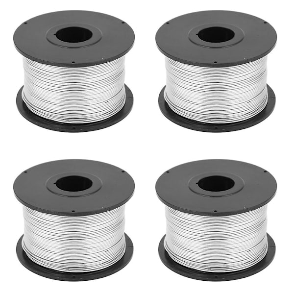4 stk. 110m 0,8mm Stål Armeringsjern Bindetråd Til Automatisk Armeringsjern Bindemaskine
