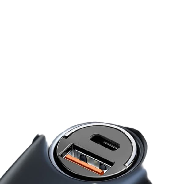 100W Bil USB-lader Super Charge USB-A USB-C Sort