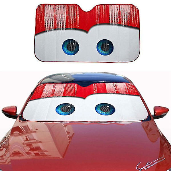 Uppvärmd vindrutesolskydd för bilruta Vindruteskydd Solskydd Auto Solskydd Bilskydd Bilsolskydd (röd)