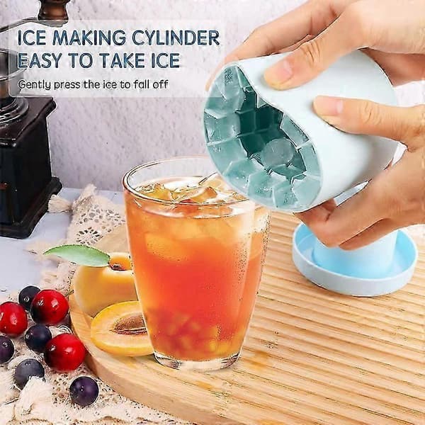 Sylindrisk silikonisbitform, mini 3D isbitmaskin Yellow