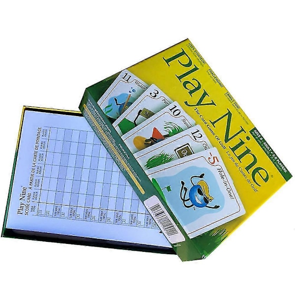 PLAY NINE Spill ni runder golf kort brettspill party multiplayer kort