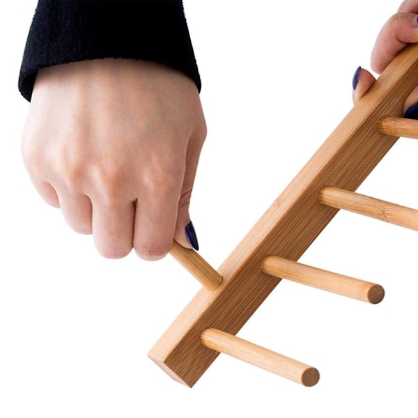Træ Vinyl Pladeopbevaringsholder Display Stand Tallerken Skål Kop Bog Gryde Låg Tørrestativ Hylde Organizer