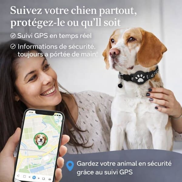 Cat GPS Collar, 2026 New Cat GPS Tracker, No SIM Card, No Monthly Fee, Real-time Tracking (Pink)