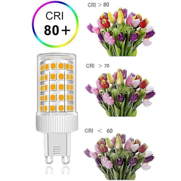 3-pak G9 LED-pærer 10W Halogenpære 150W, 86 LED'er, 1000lm, 360 strålevinkel, Super lys, AC220-240V, Ikke-dimbar, Varmt hvidt 3000K
