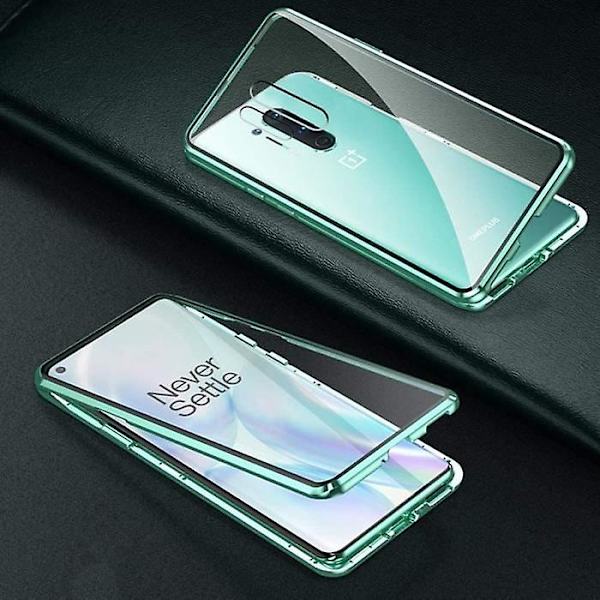 Oneplus 8 Pro Skal Härdat Glas Full Skärmtäckning Magnetisk Adsorption Metallram 360 Graders Full Kropp Oneplus 8t