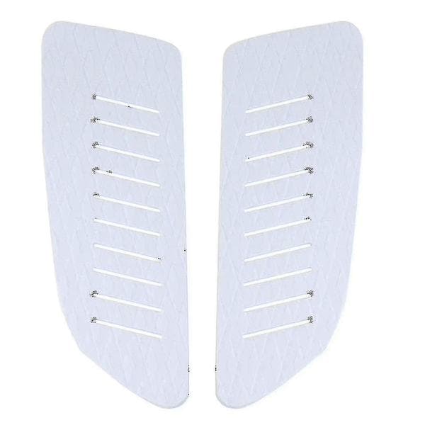 9-delad Eva Surfbräda Traction Pad Surf Longboard Pad Halkskydd, vit