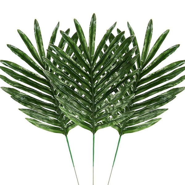 24 stk 2 typer tropiske plante palmeblader kunstige palmeblader falske blader blader hawaiisk skilpadde