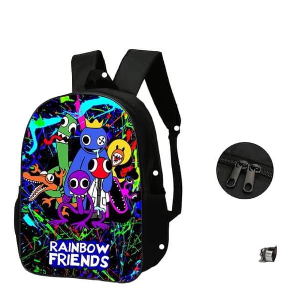 Rainbow Friends Ryggsäck Skolväskor Reseryggsäck Present