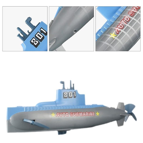 1 stk ubåtleketøy Blue 6.5X8X23CM