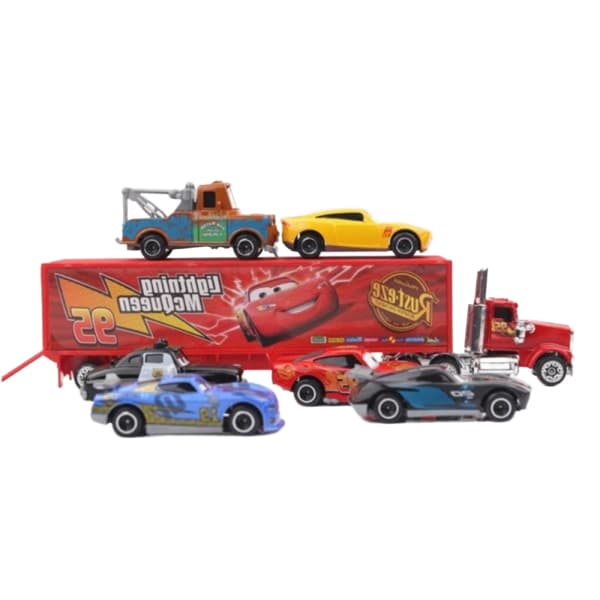 7 stk Lynet McQueen Jackson Storm K Onkel Lastebil Diecast Meta