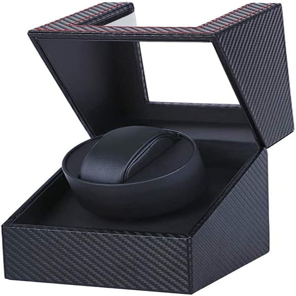 [14Y] Automatic Watch Winder for One Watch, PU Leather