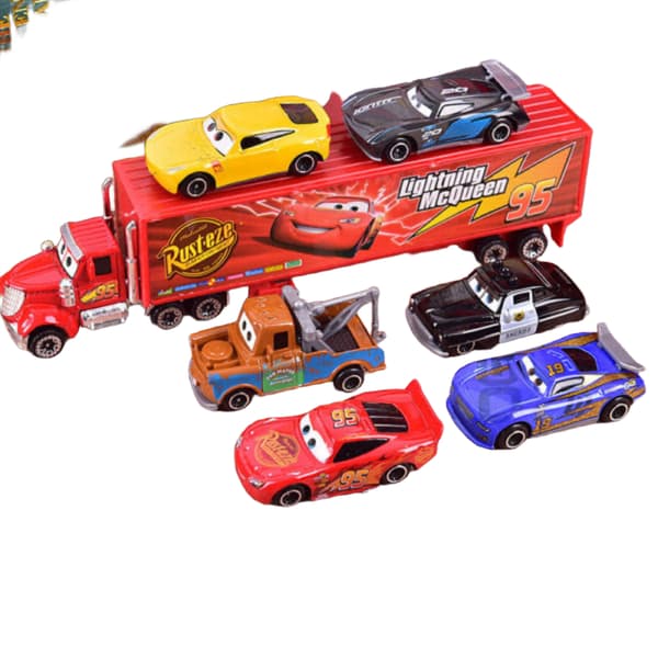7 st Lightning McQueen Jackson Storm K Farbror Lastbil Diecast Meta